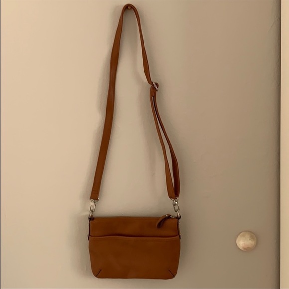 Brown mini shoulder bag. - Picture 1 of 4